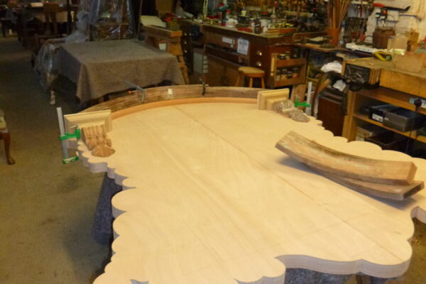 back of sundial clock before restoration