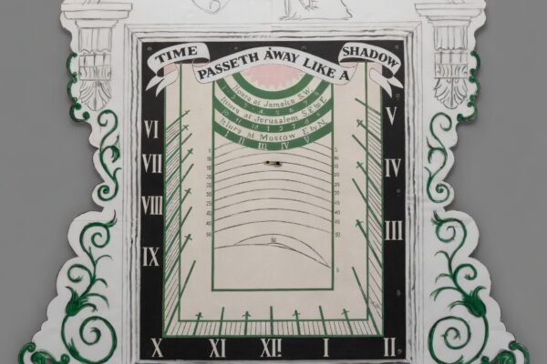 sundial clock before restoration